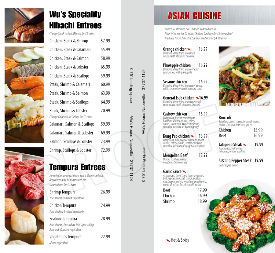 Menu Page 5