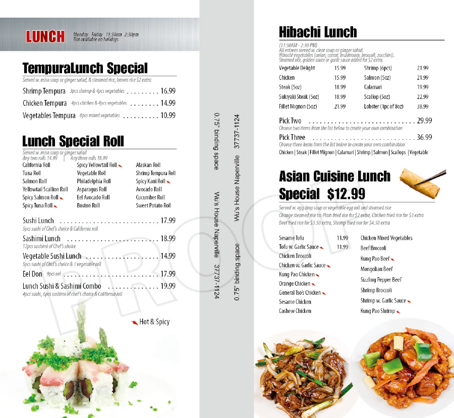 Menu Page 5